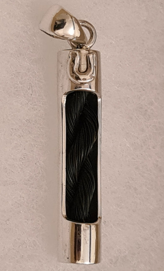 Horse shoe tube pendant